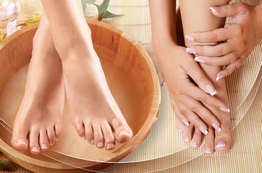 GB 2 REGULAR GEL MANI-PEDI+HAND OR FOOT PARAFFIN+CLASSIC FOOT SPAHAND SPA (WITH HOT STONE ARM MASSAGE)